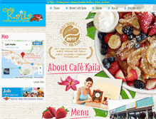 Tablet Screenshot of cafe-kaila-hawaii.com